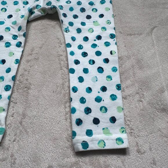 Emerald August Green Polka Dot Leggings Baby Girl 3-6 Months Pants New - Picture 3 of 7